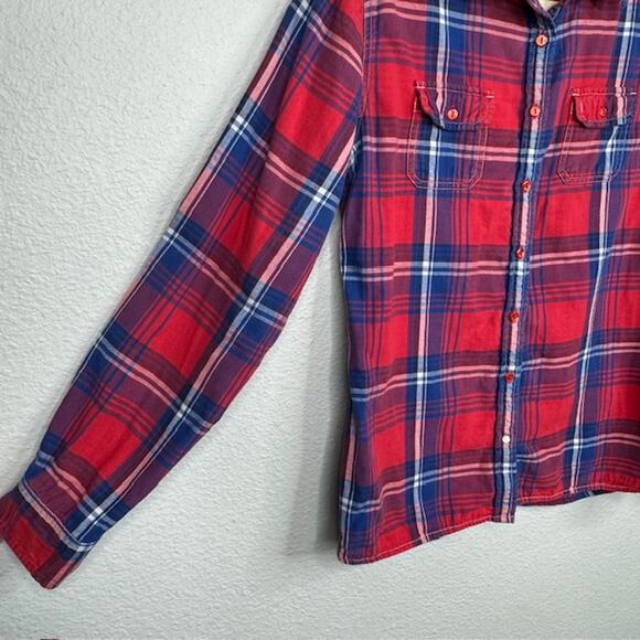 Kuhl Plaid Double Layer Button Up Long Sleeve Shirt Sz Medium - Picture 3 of 12